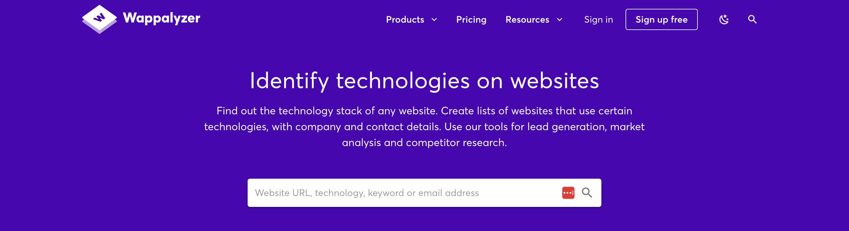 Wappalyzer Alternative