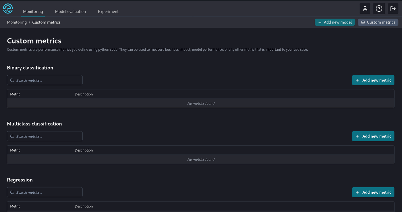 Custom Metrics Dashboard 