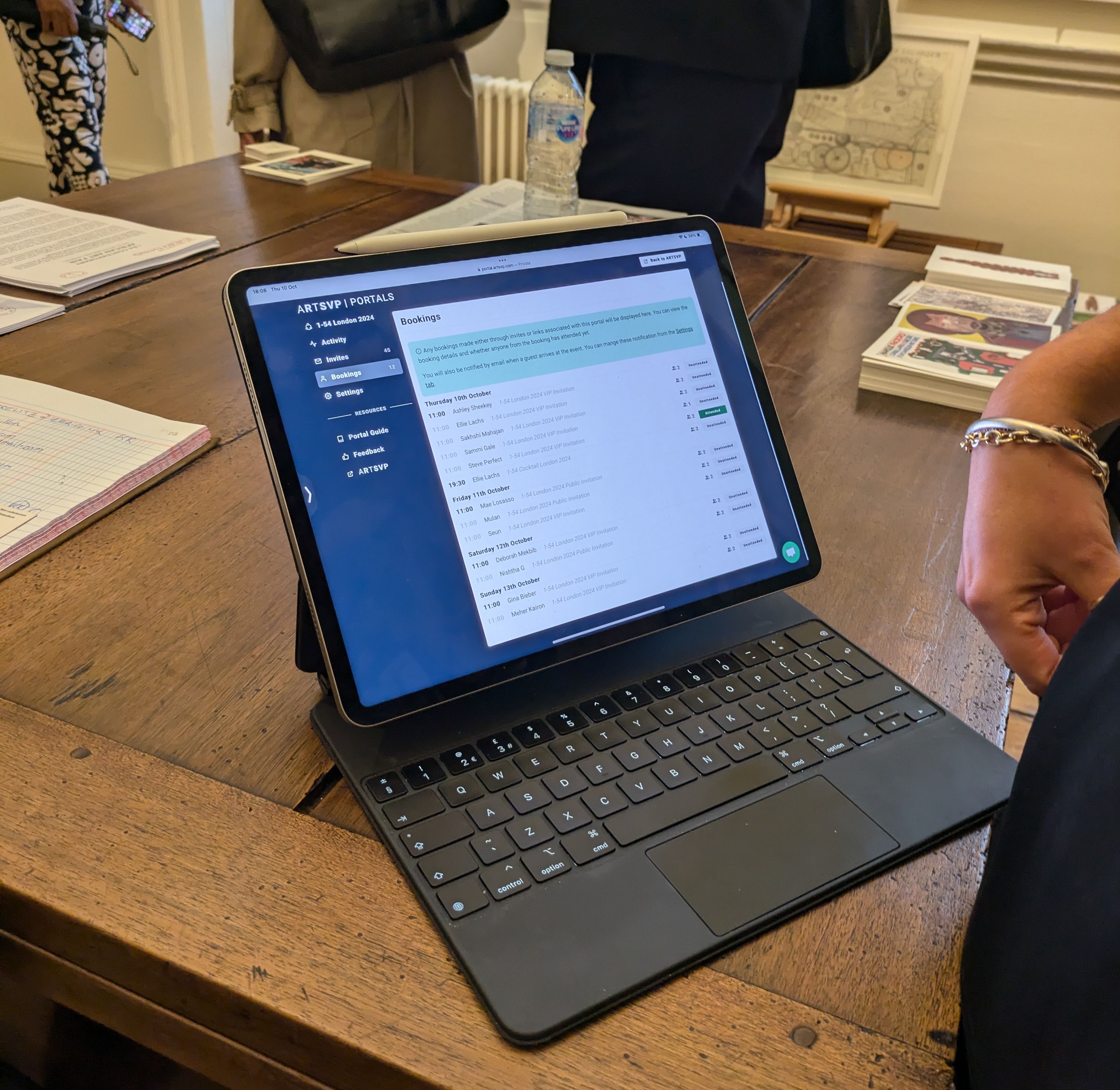 A gallery at 1-54 Contemporary African Art Fair using ARTSVP’s exhibitor portal.