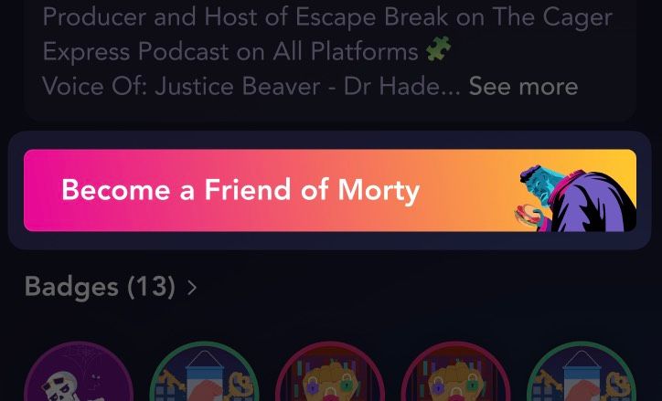 Sign up on your Morty profile!