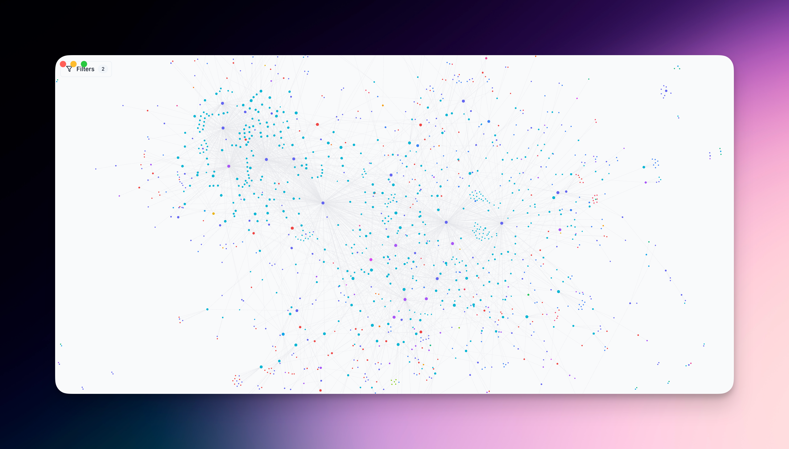 A web of backlinked notes in Reflect