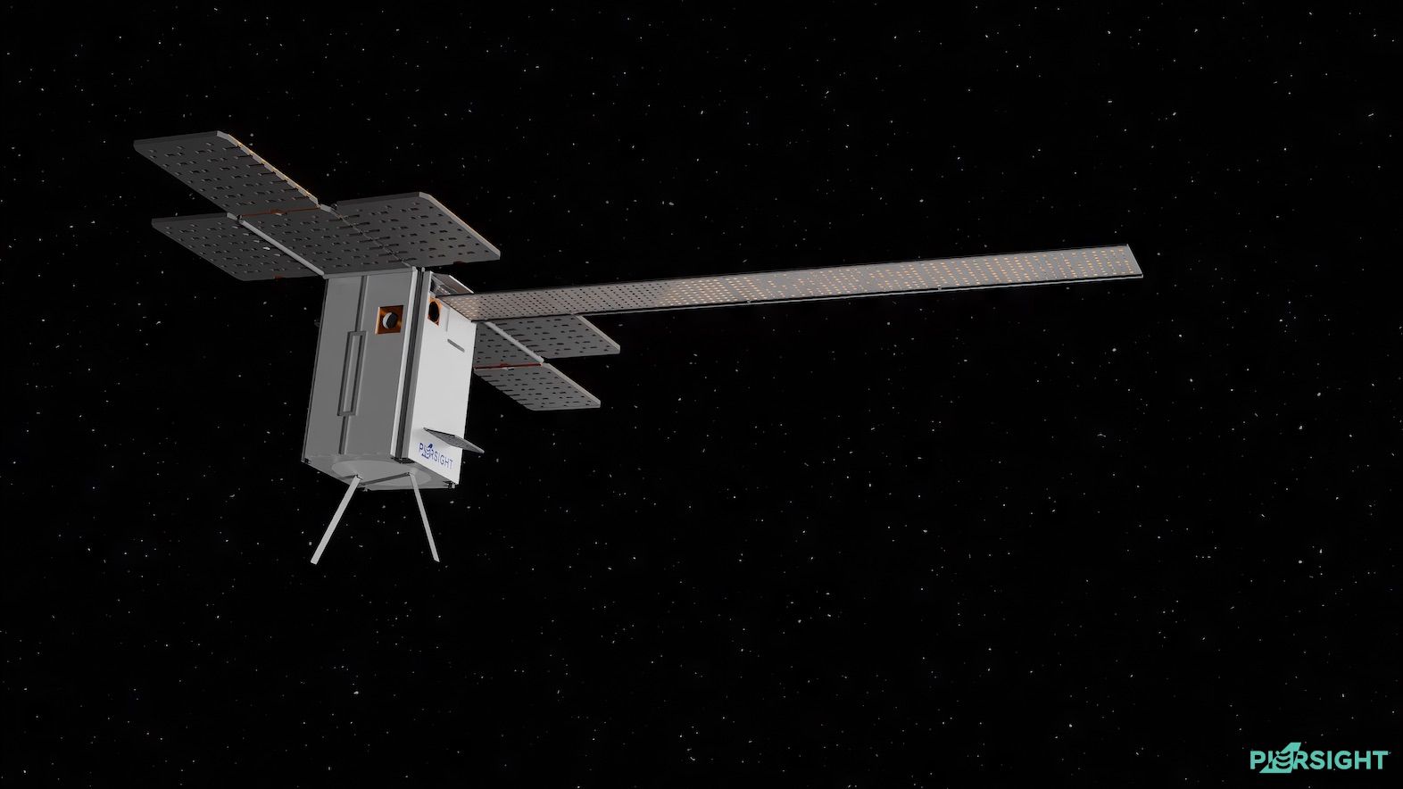 Artistic rendition of a PierSight satellite