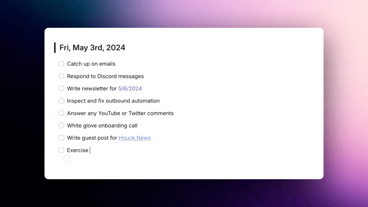 Organizing Tasks to prioritize 