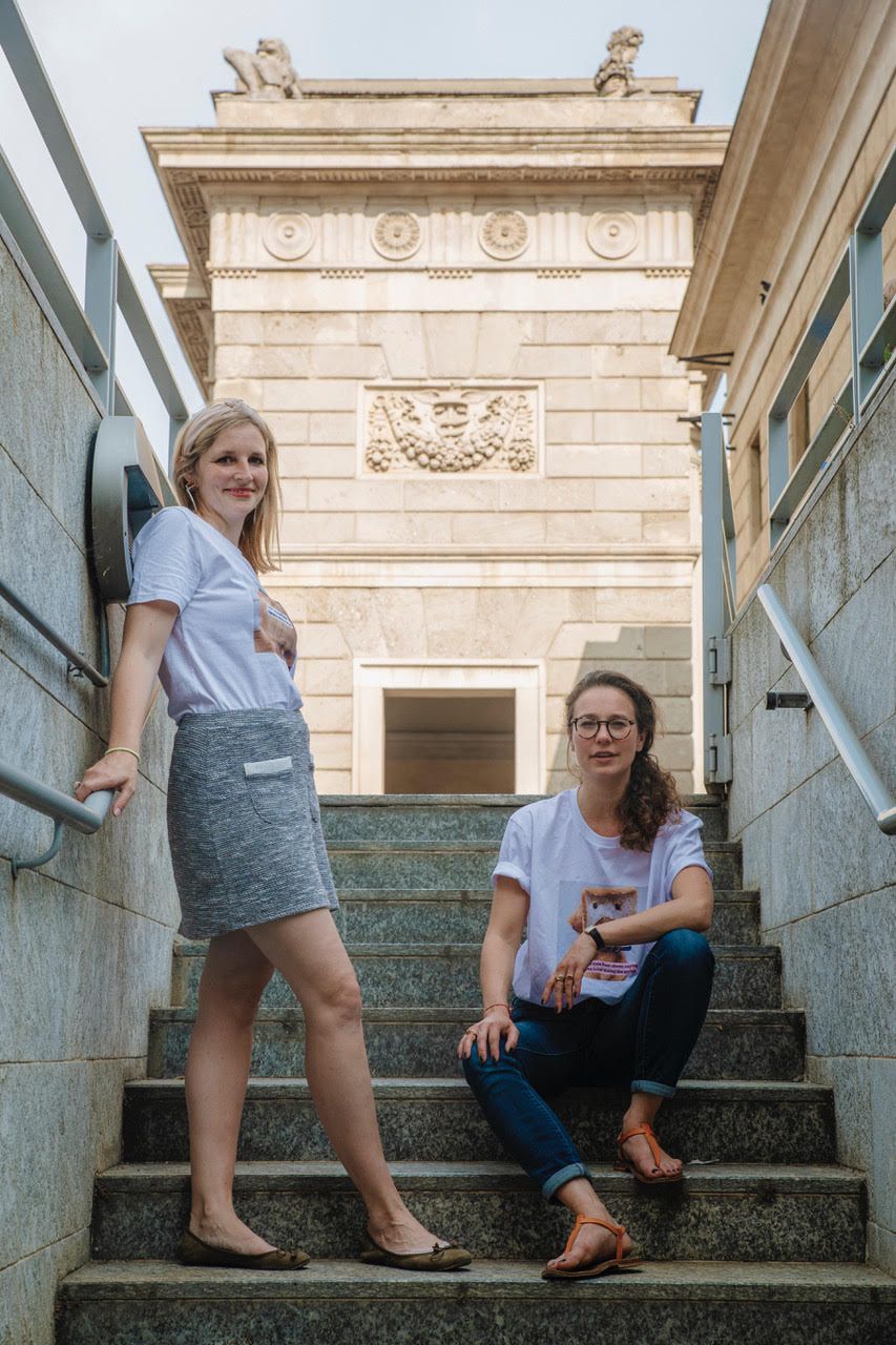 Cordelia Noe (Founder) and Anna Maja Spiess (CEO/Editor-in-Chief) of TheArtGorgeous in Milan 2021. Courtesy TheArtGorgeous.