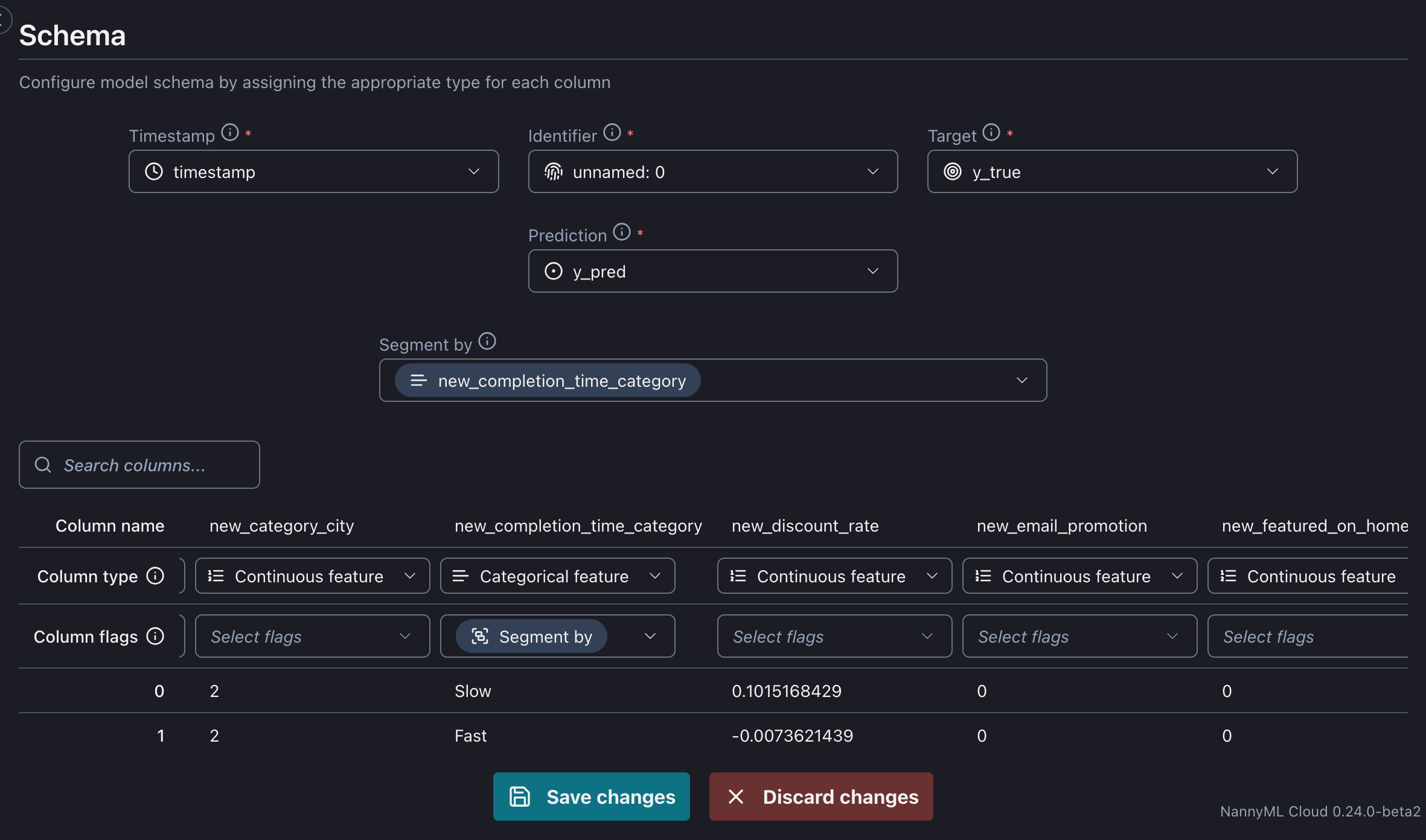 Adding segmentation in an exisiting model configuration