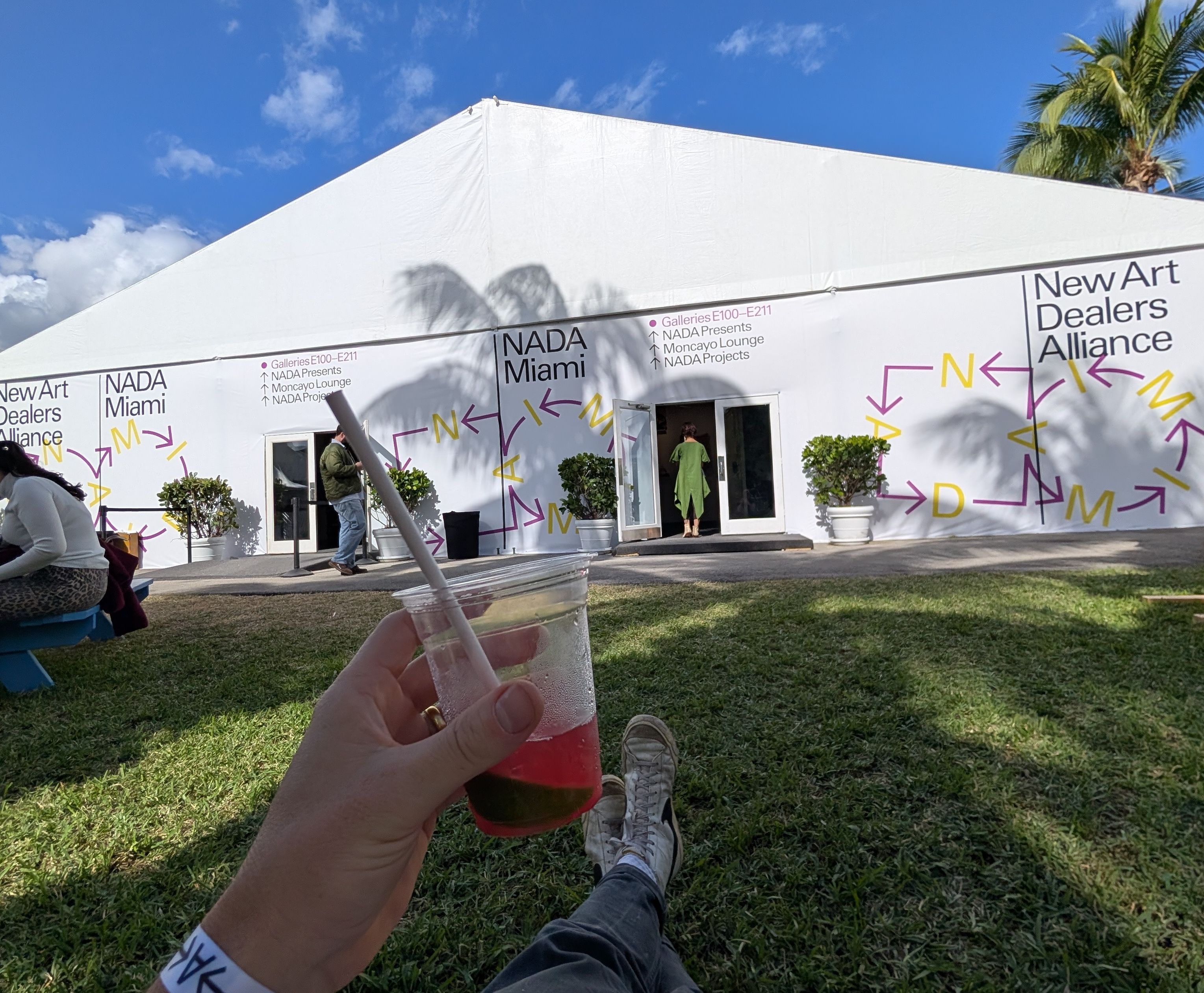 NADA Miami’s outdoor area in 2024.
