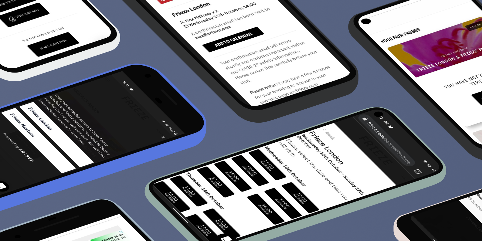 ARTSVP booking system 
