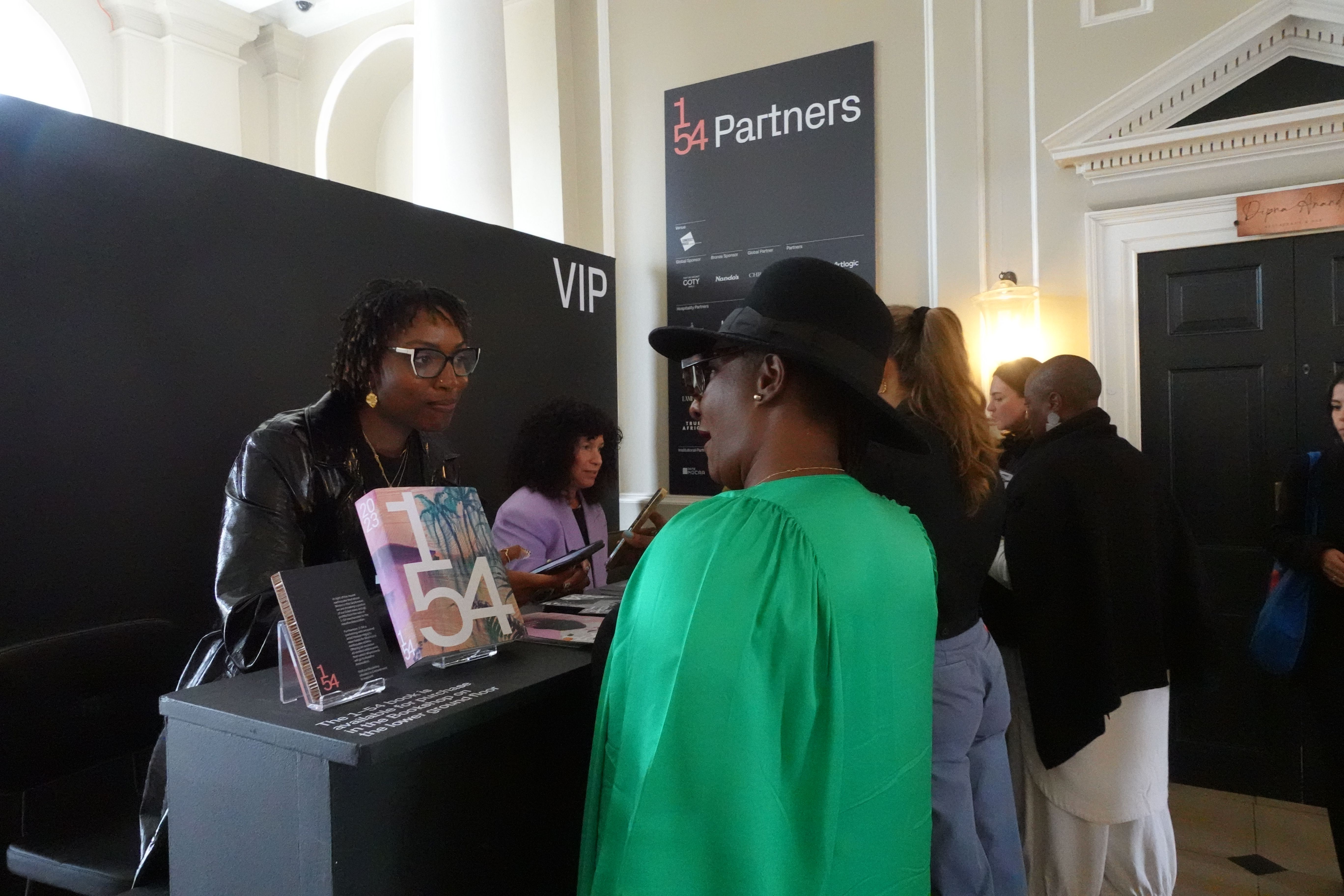 Front of House at 2023’s edition of 1-54 Contemporary African Art Fair in London, Somerset House.