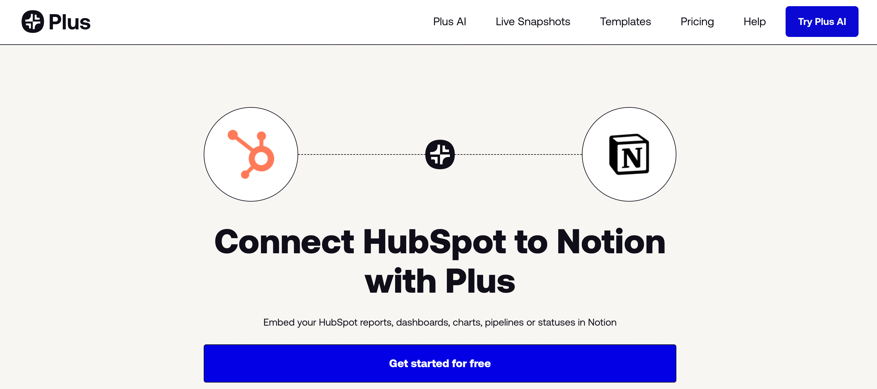 Hubspot Notion Integration