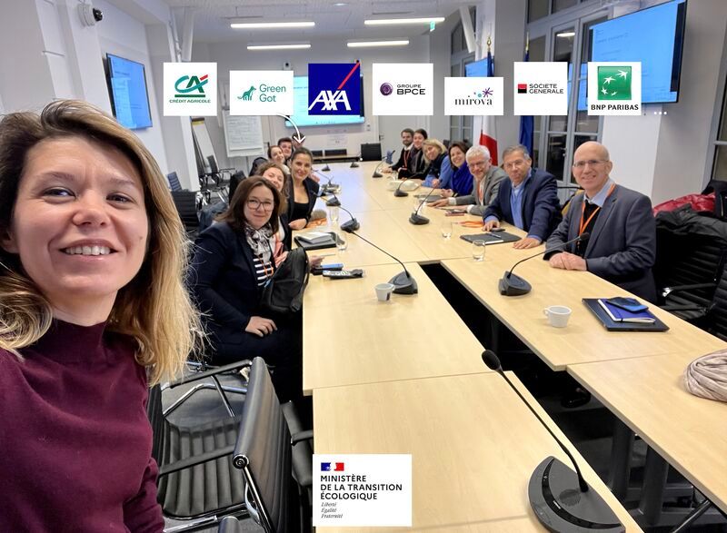 Session de travail au ministère de la Transition Écologique, avec les principaux acteurs français de la Finance pour établir la stratégie nationale du financement de la protection de la biodiversité.