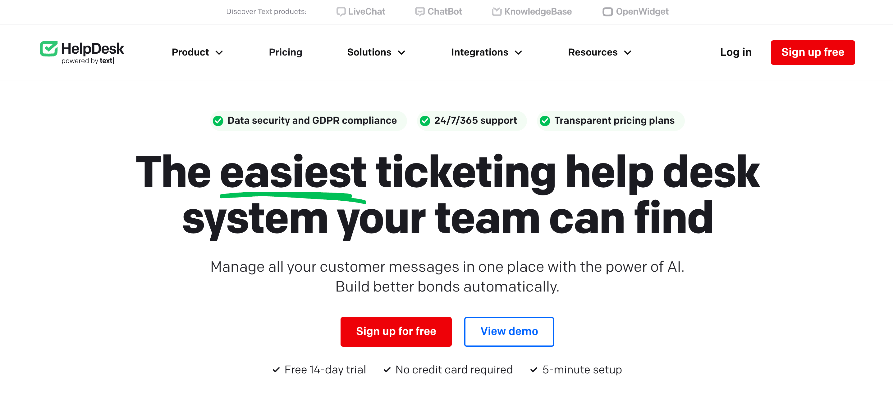 Help Desk Software Requirements