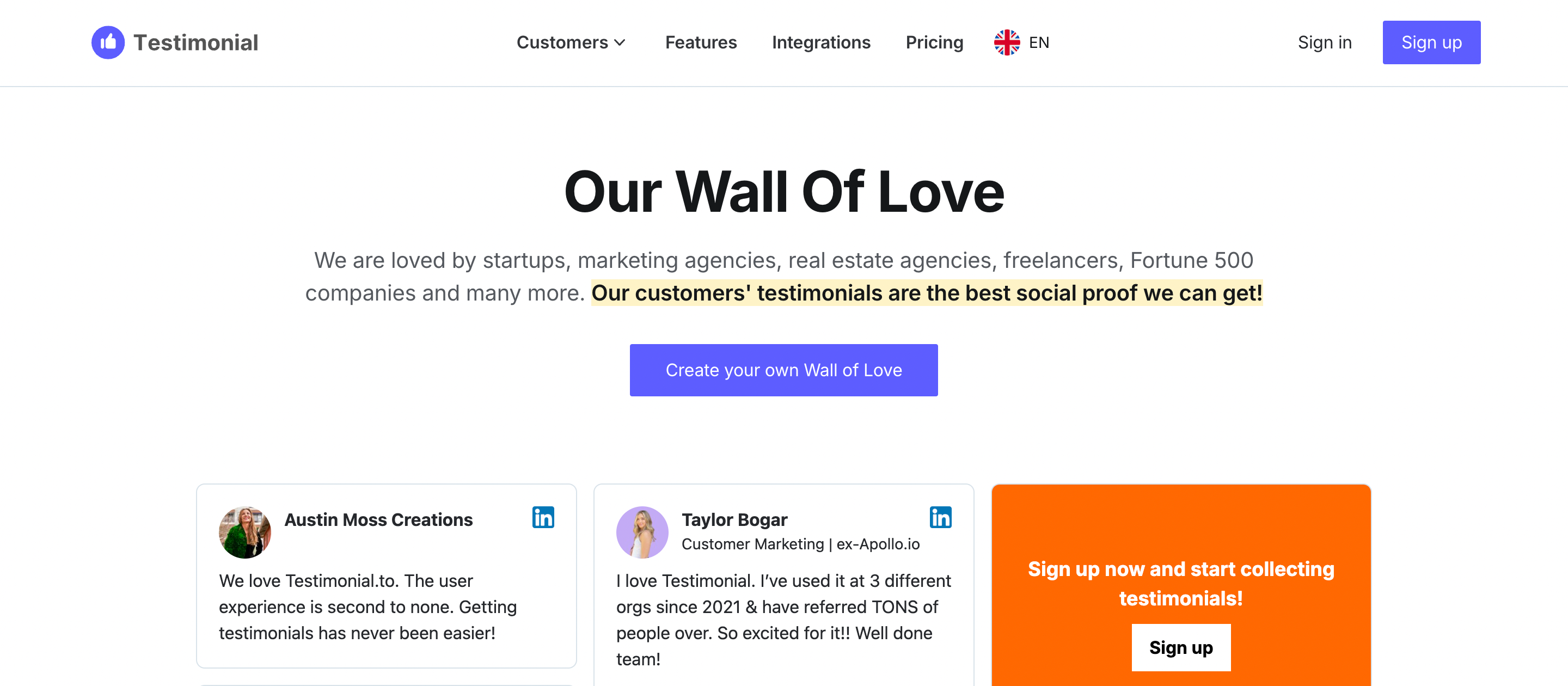 Social Proof Examples
