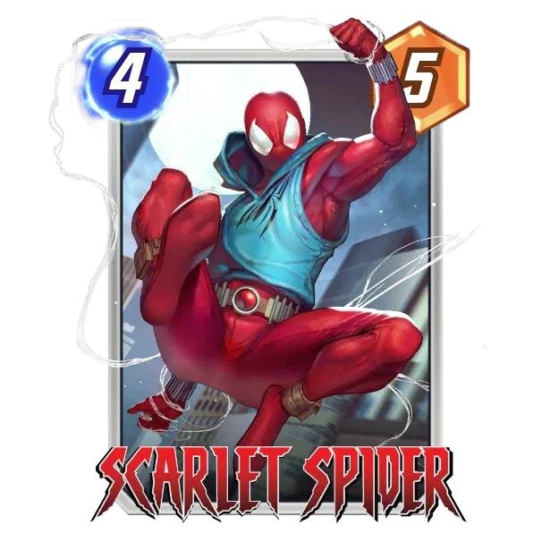 Scarlet Spider — Activate: Add an exact clone of this to another location.