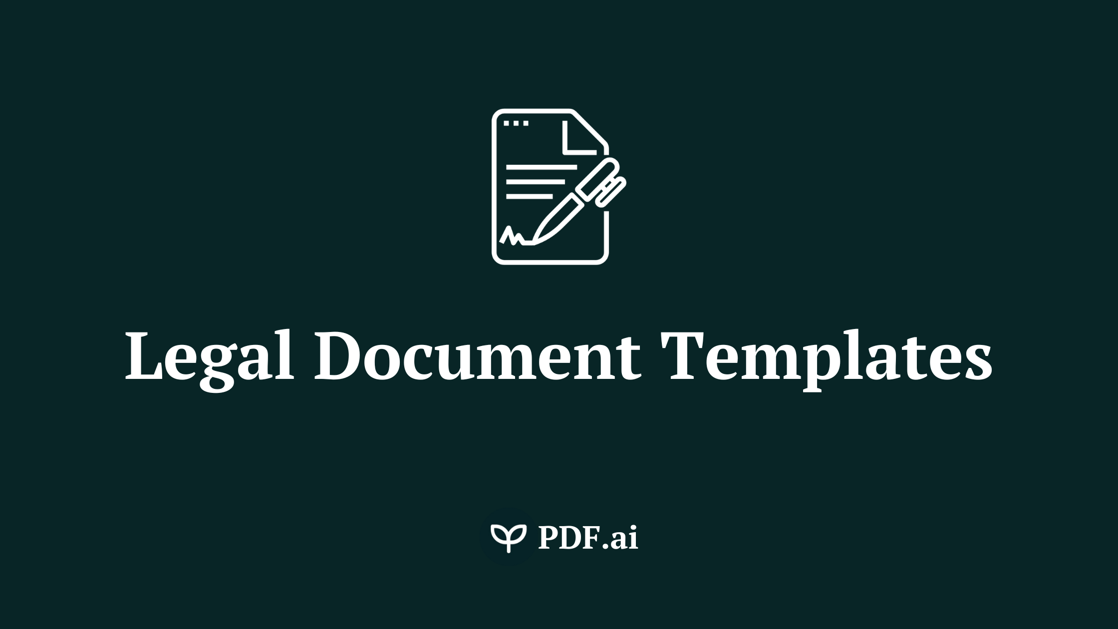 4 Legal Document Templates