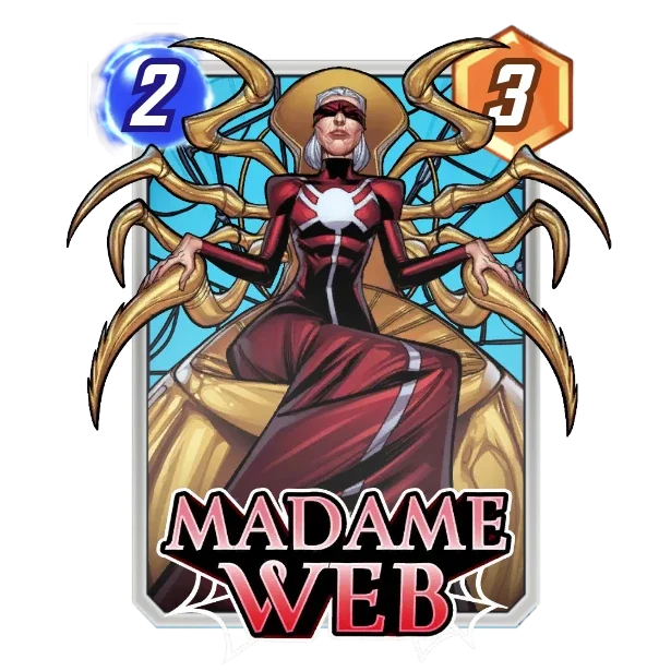 Madame Web — Ongoing: You can move one of your other cards away from here each turn.