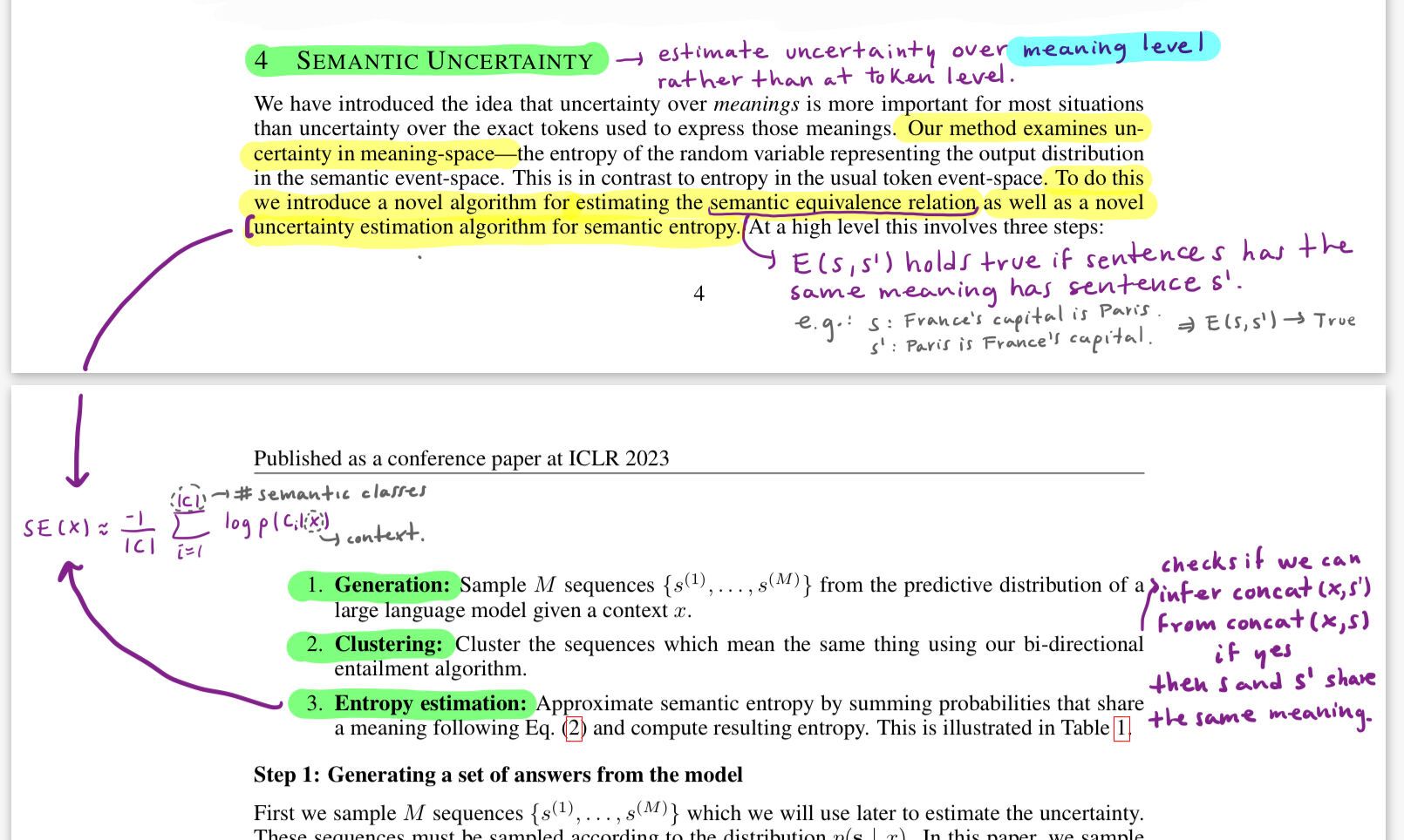 Taken from the Semantic Uncertainty paper: https://arxiv.org/abs/2302.09664 and annotated by me.