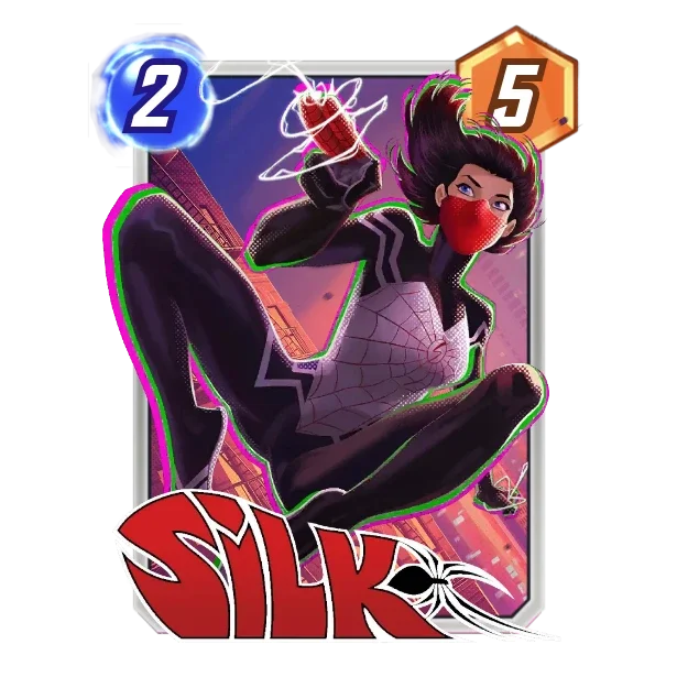Silk — After ANY card is played here, this moves to another location.
