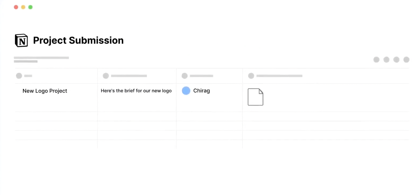 Forms in Notion