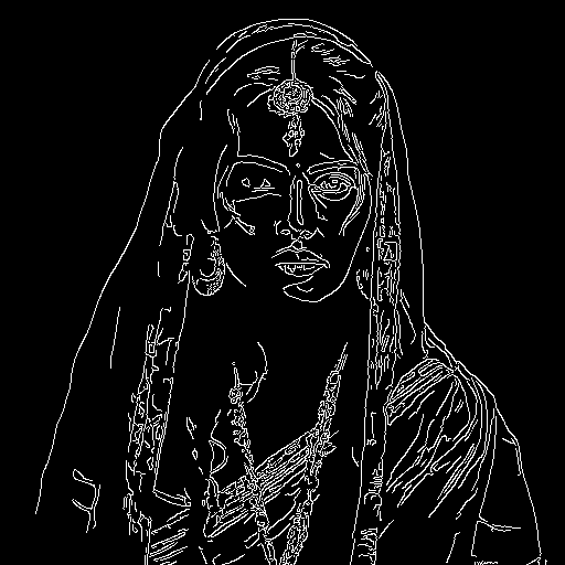 Le résultat du préprocesseur Canny