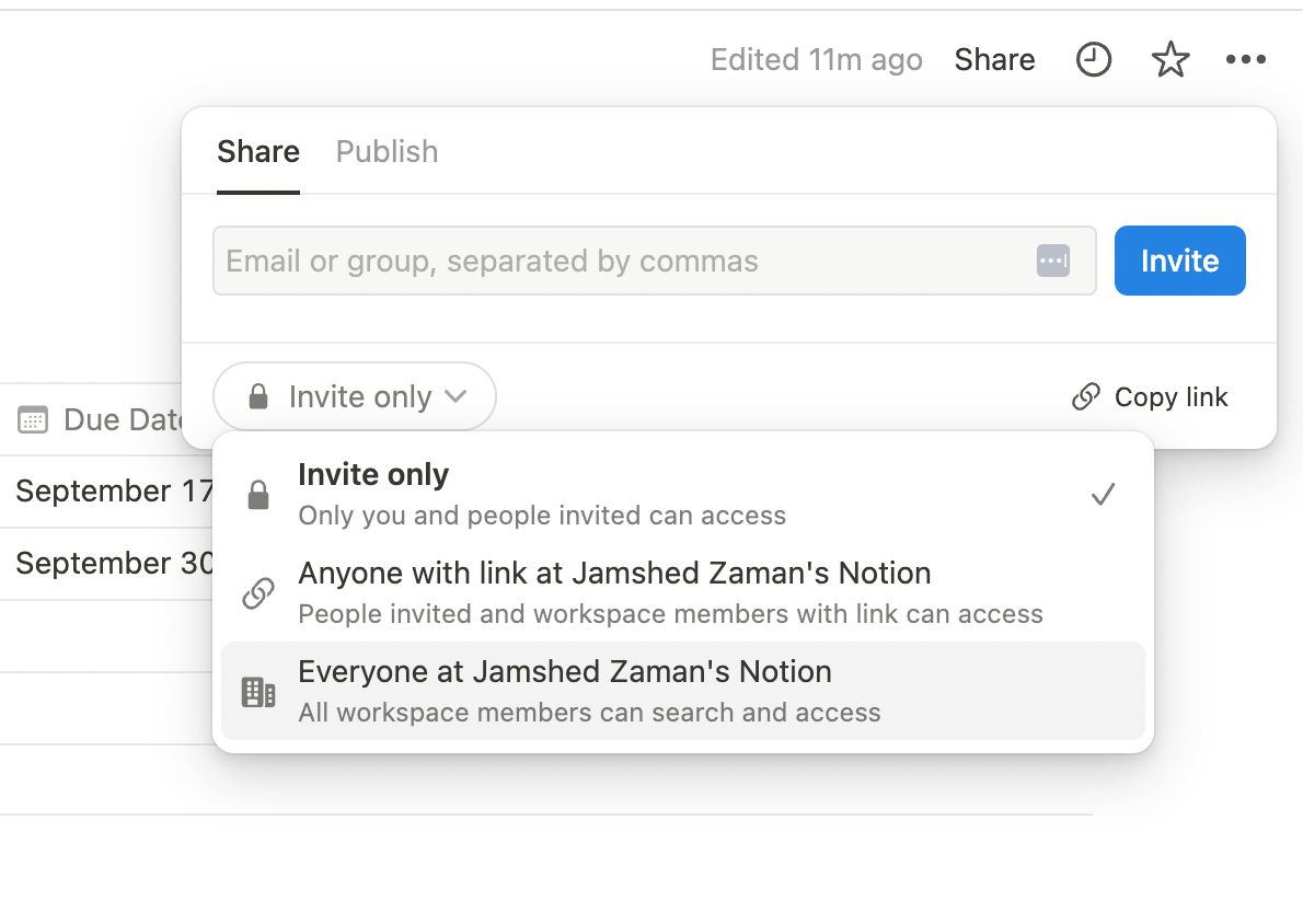 How to Share Notion Page