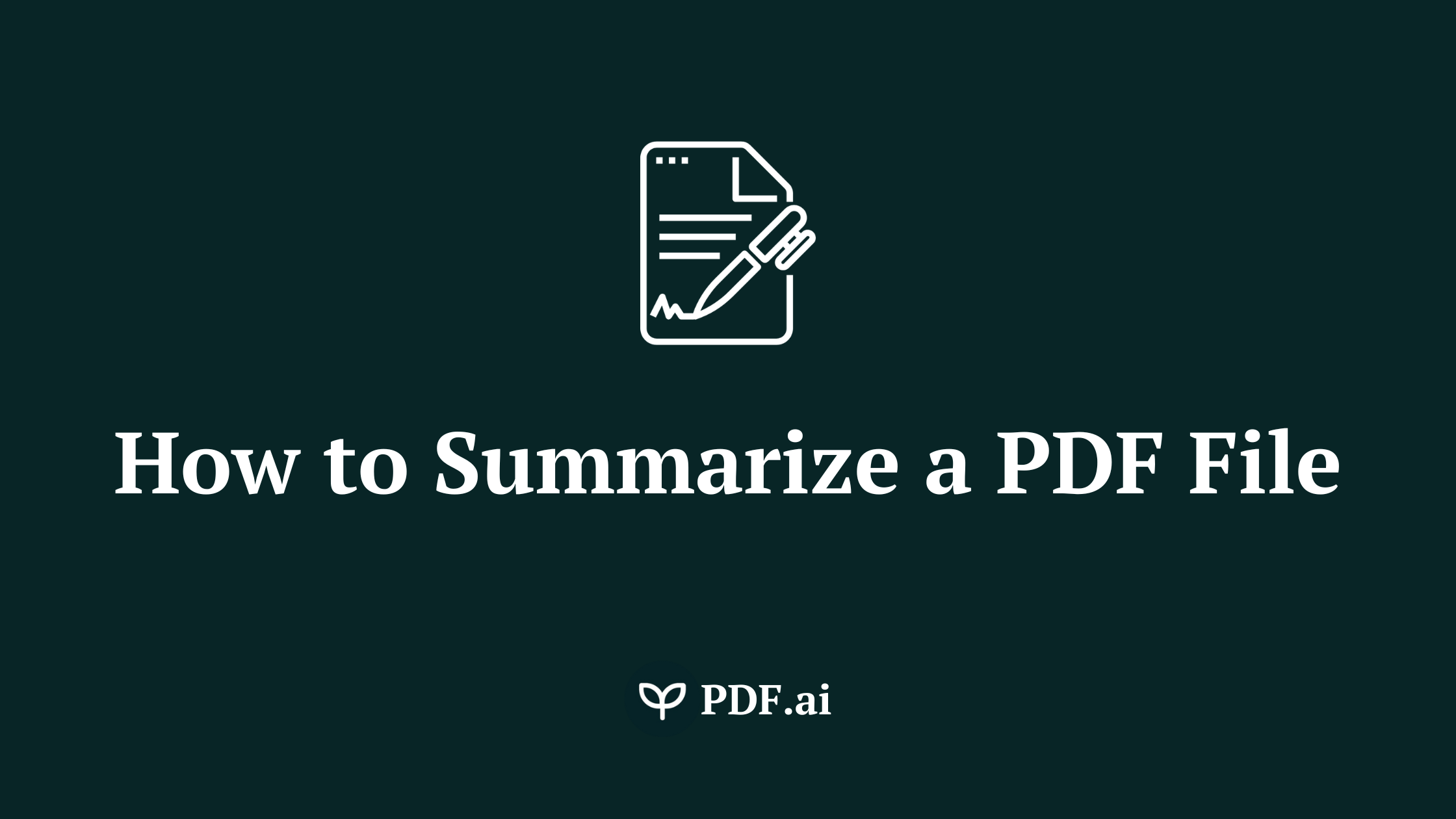 How to Summarize a PDF File in 3 Simple Steps