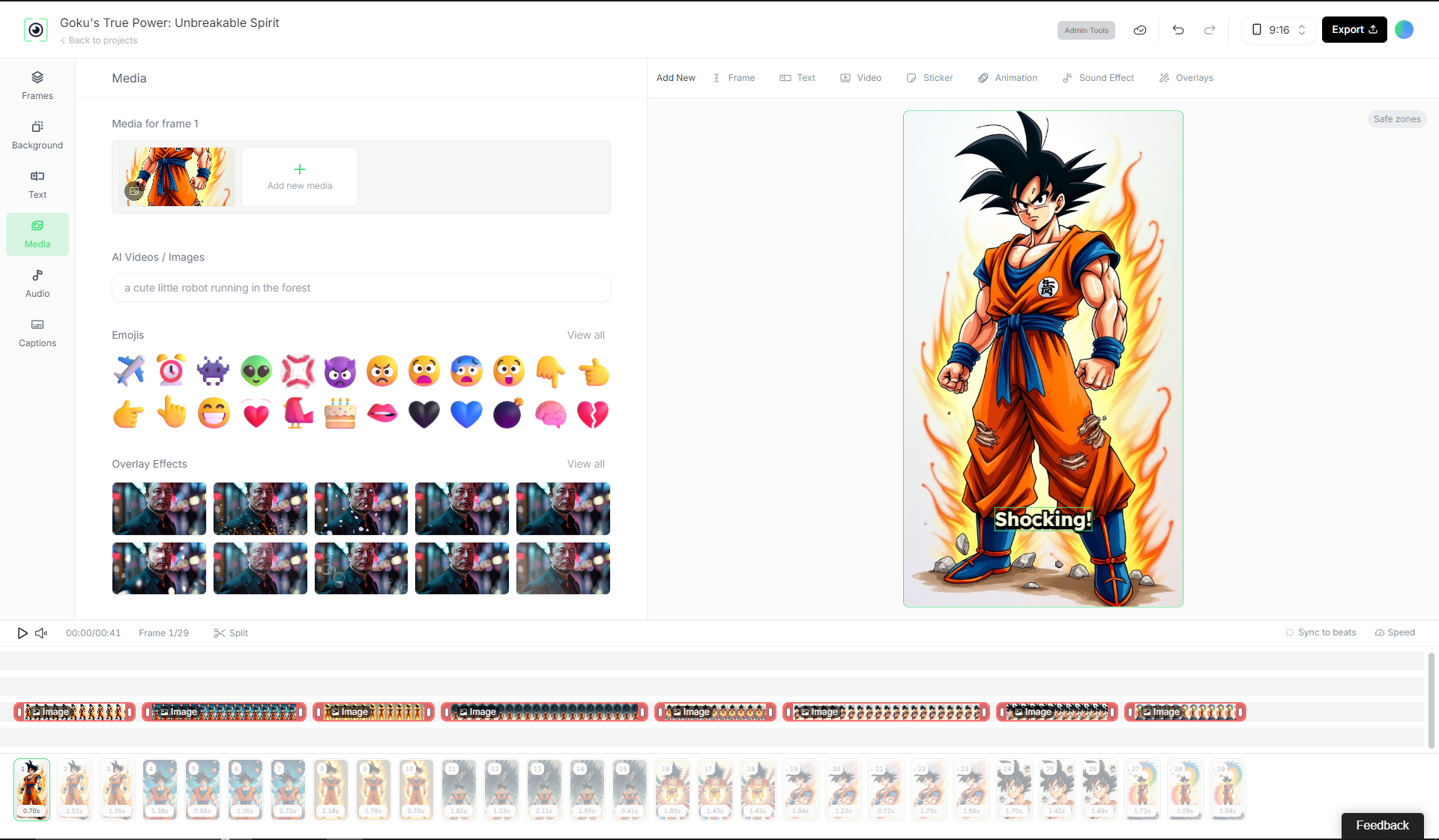 A Screenshot of Revid Ai Editor
