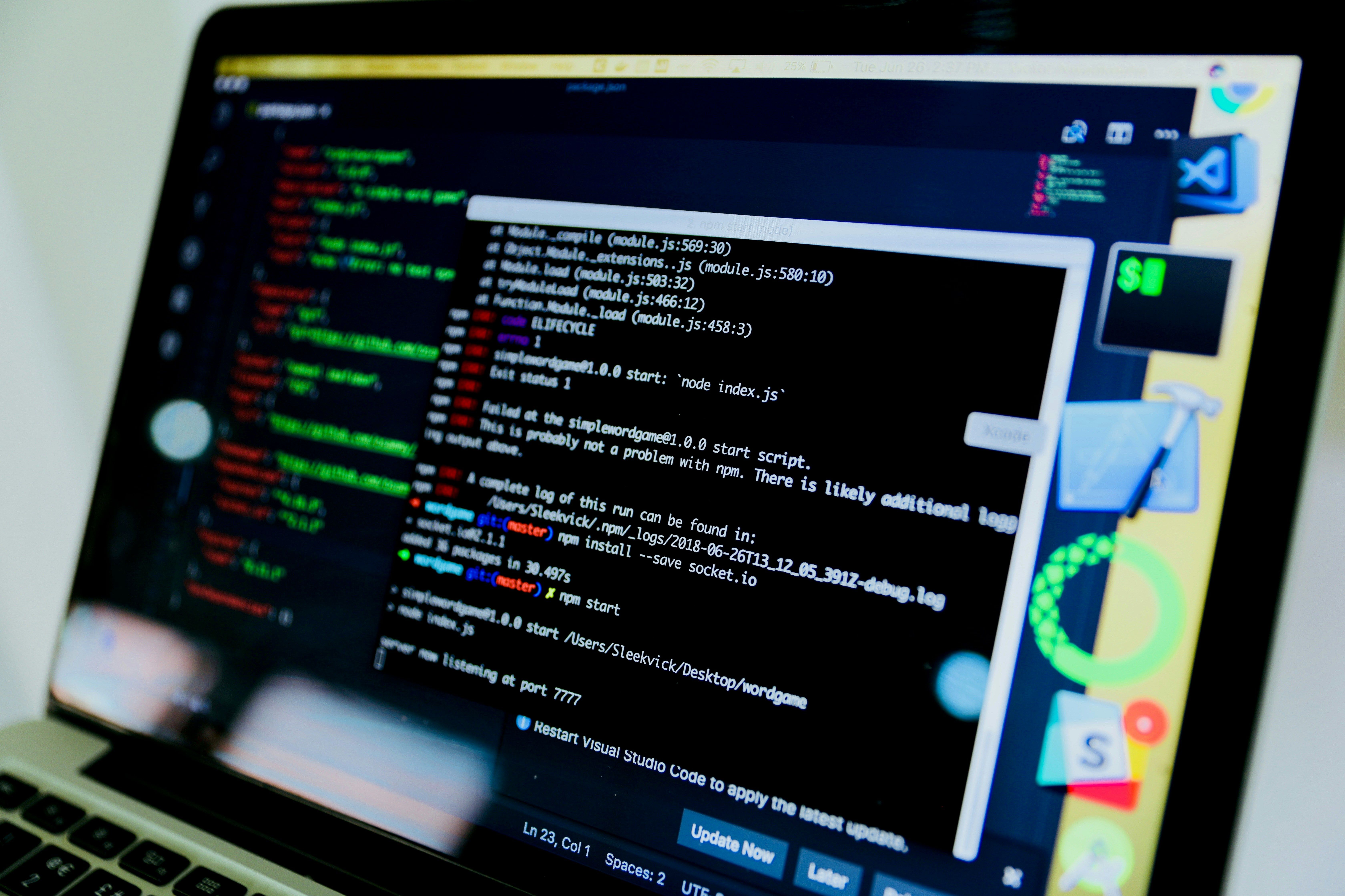 coding on laptop - RAG Software