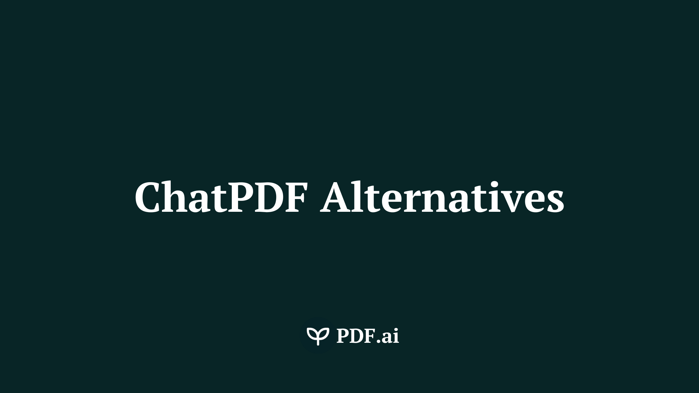 10 ChatPDF Alternative