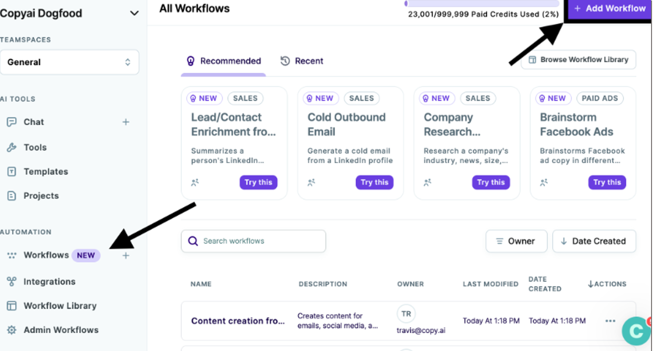 Create social media posts, emails, and product pages with AI writing tools like Copy.ai.