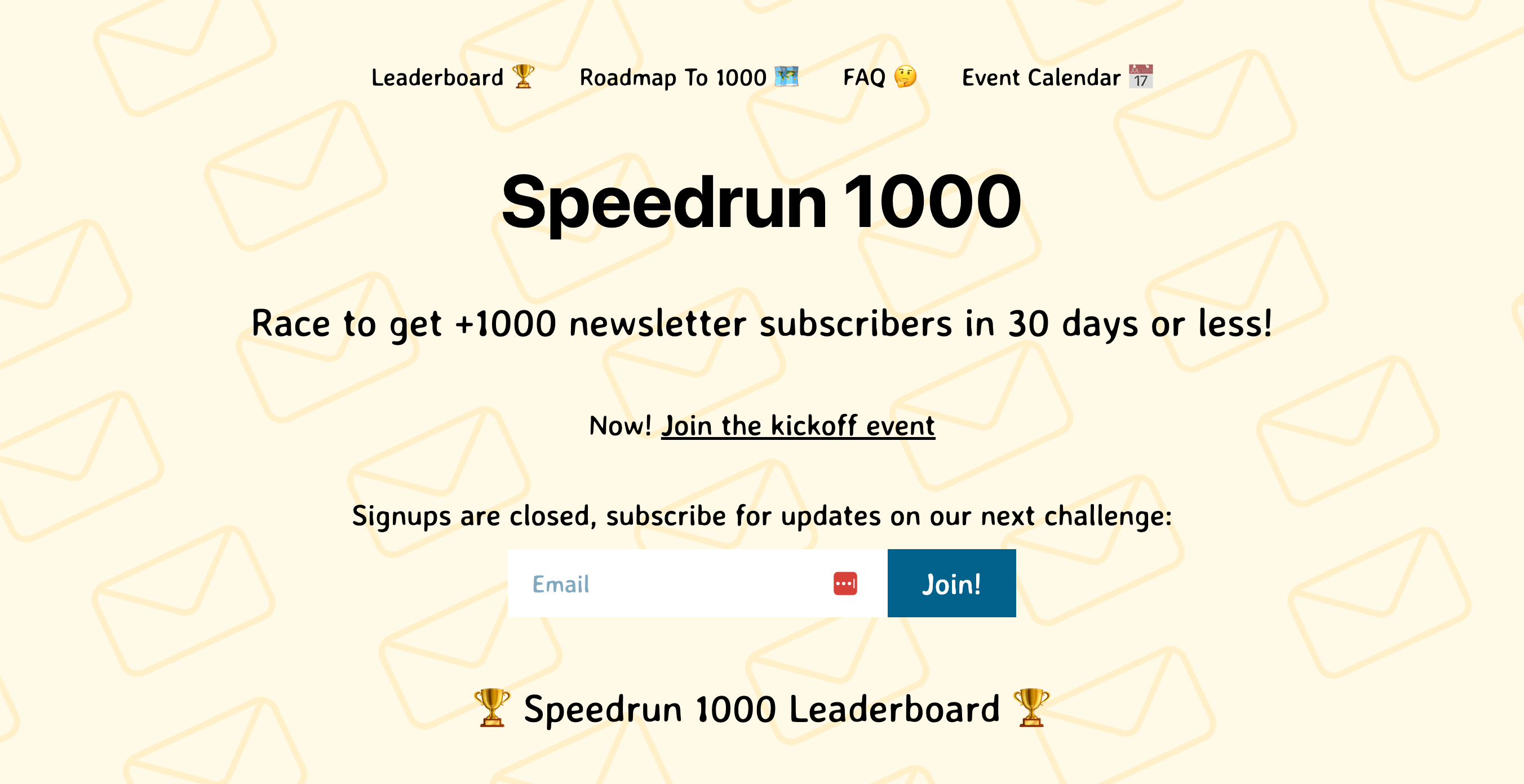 Speed Run 1000