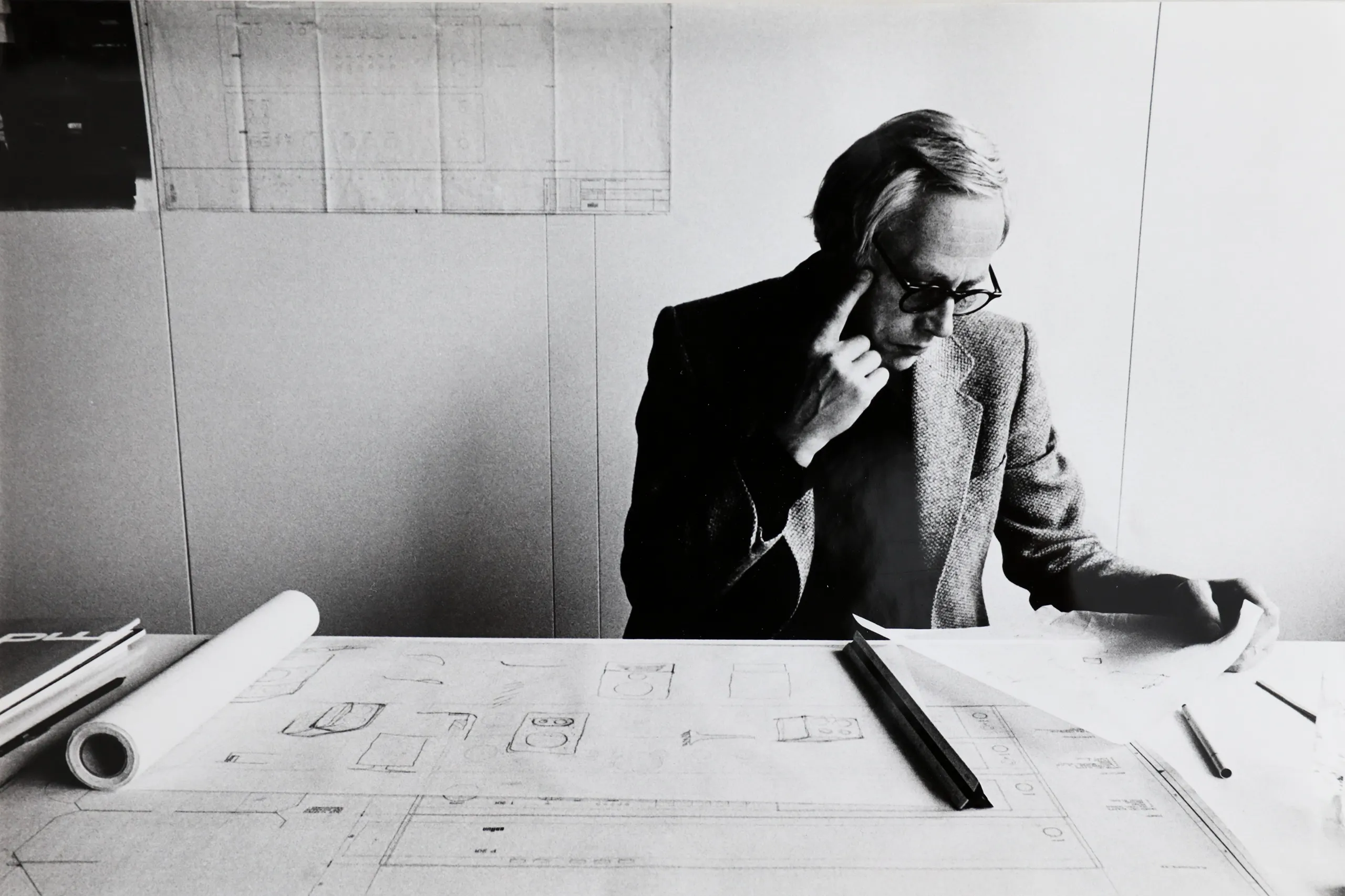 Dieter Rams designed with paper and pencil.