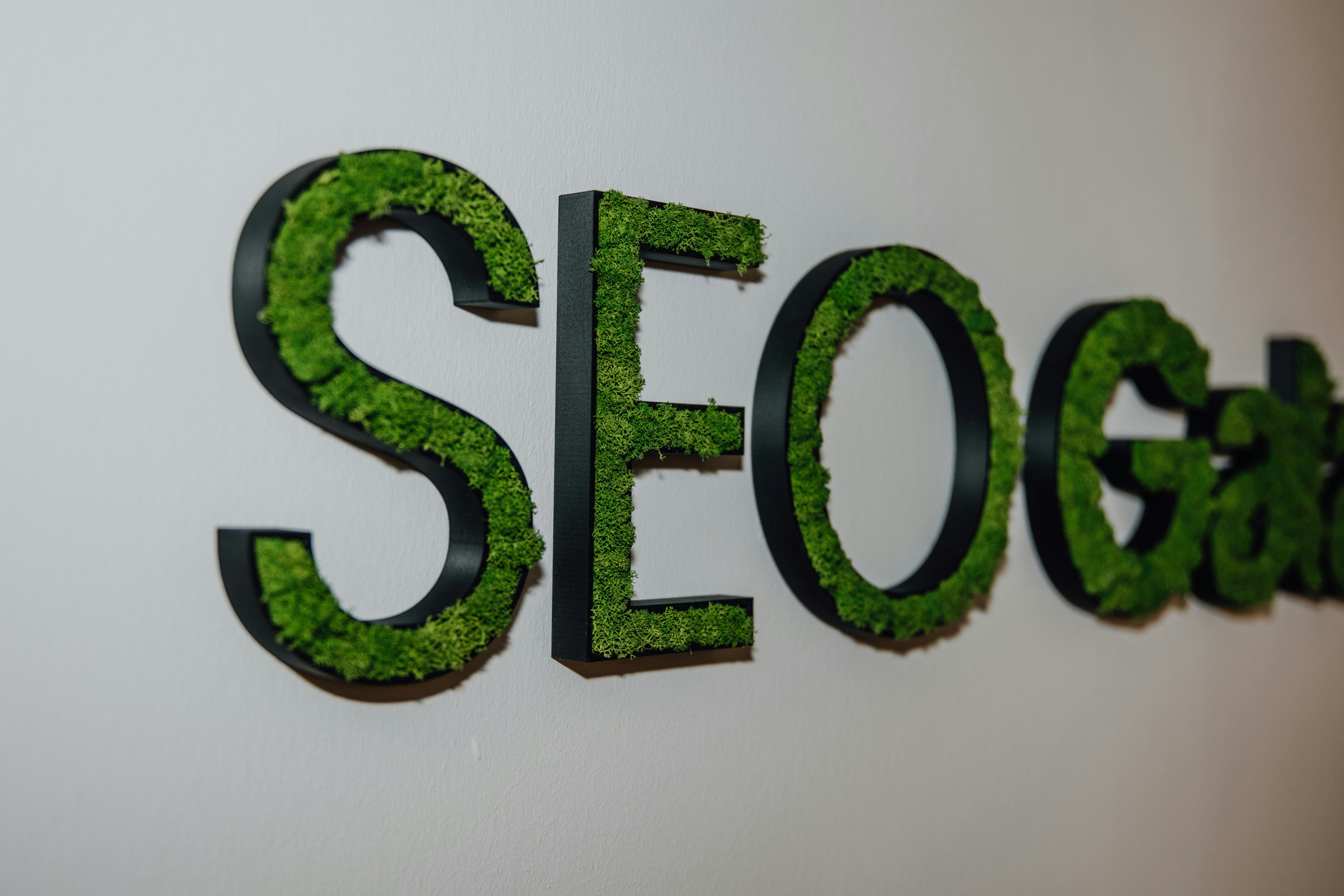 SEO written on a wall - google sites blog