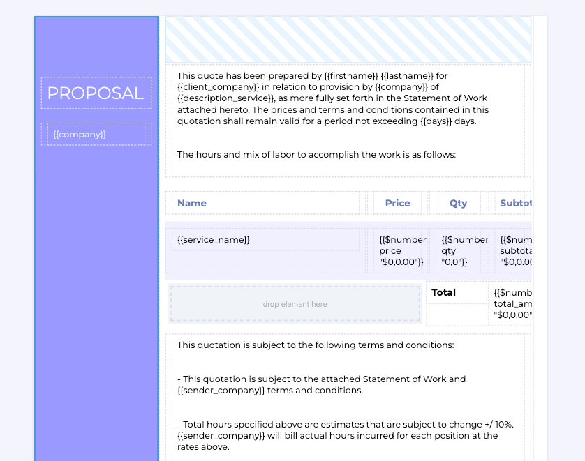 Automate proposal creation