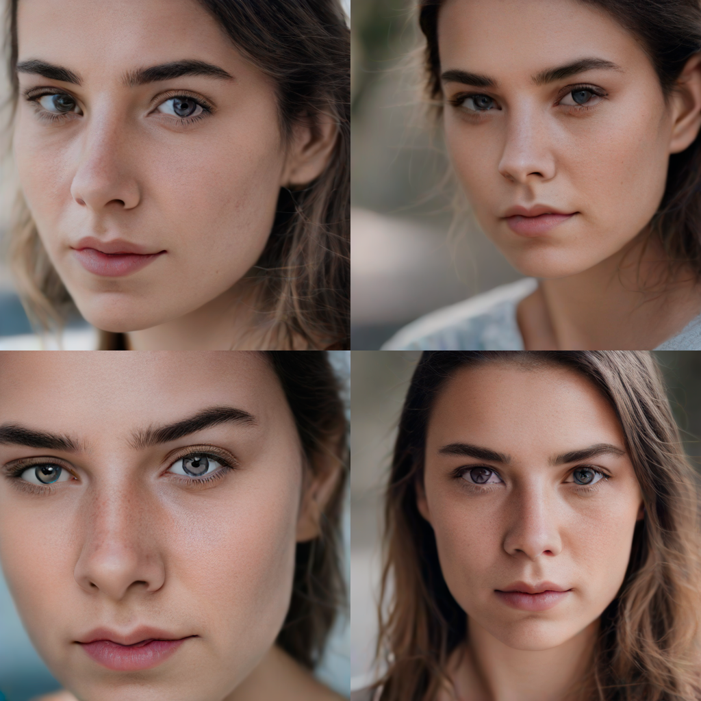 head and shoulders portrait of a 25 y.o woman, perfect eyes, natural skin, skin moles, looks at viewer, cinematic shot