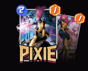 Pixie — On Reveal: Shuffle the base Costs of all cards in your deck that started there.