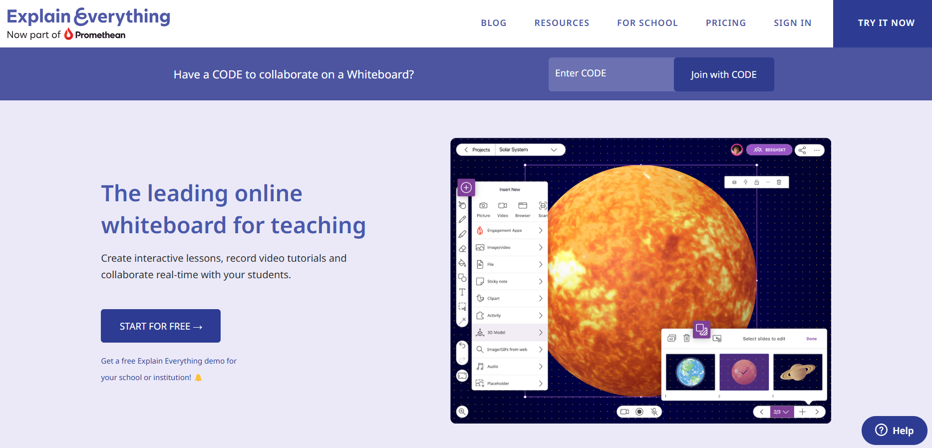 Online Collaborative Whiteboard