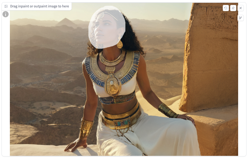 L’image d’origine avec son masque dessinée