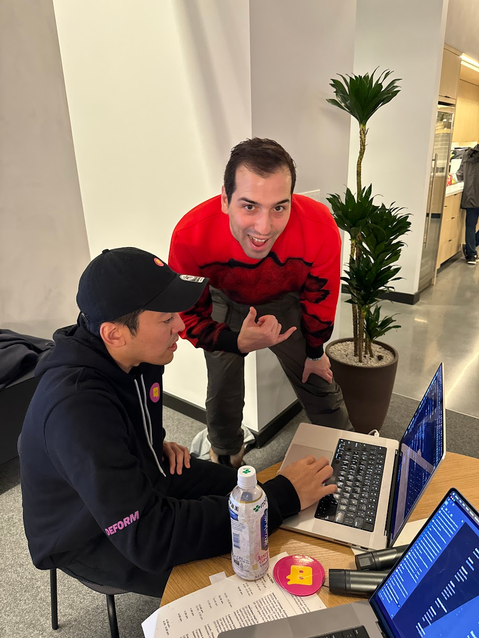 Leo walking our team through the Coinbase onchainkit framework