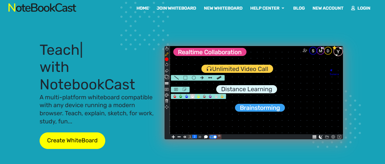 Online Collaborative Whiteboard