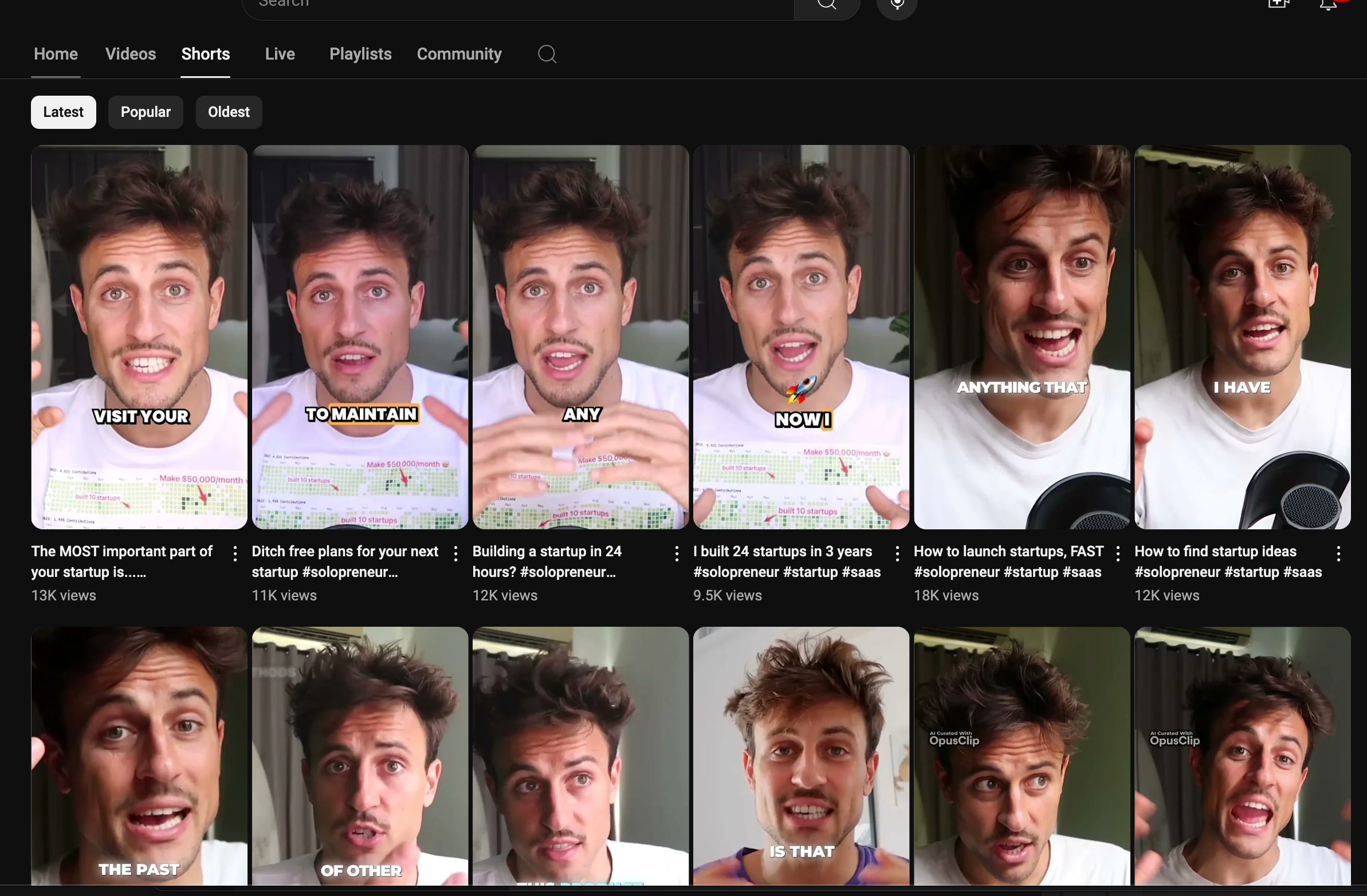 YouTube Shorts by Marc Lou