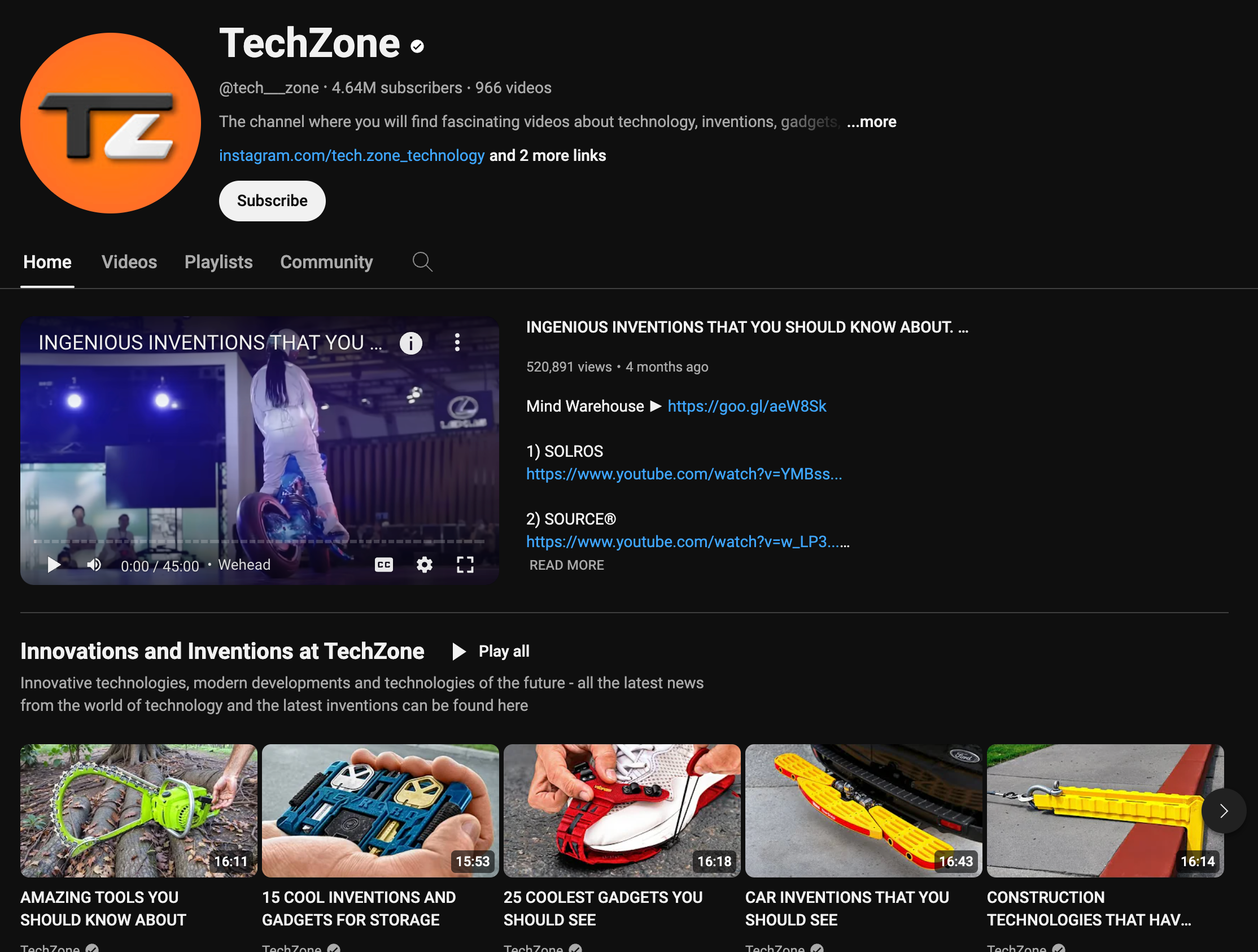 TechZone - Trusted faceless tech product review and innovations YouTube channel.