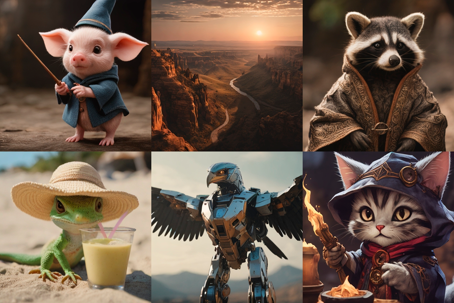 Exemples d’images générées avec SDXL Turbo