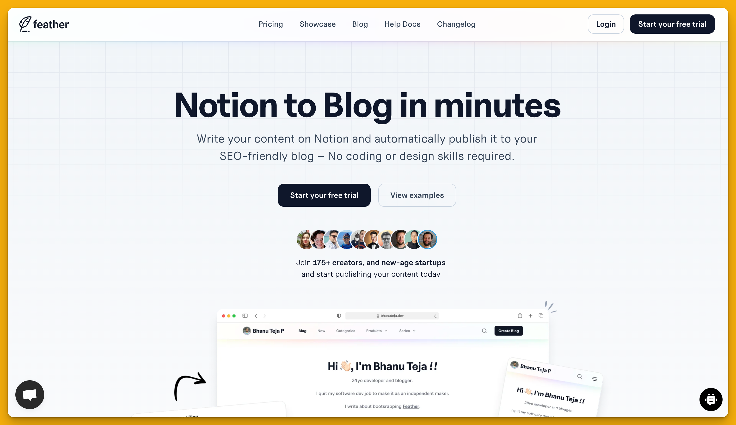 feather homepage