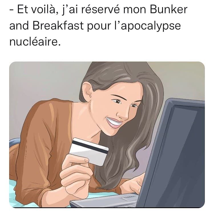 "Et j’ai payé avec ma carte bancaire Apex (Apocalypse Express)" - @wikihowmuseum