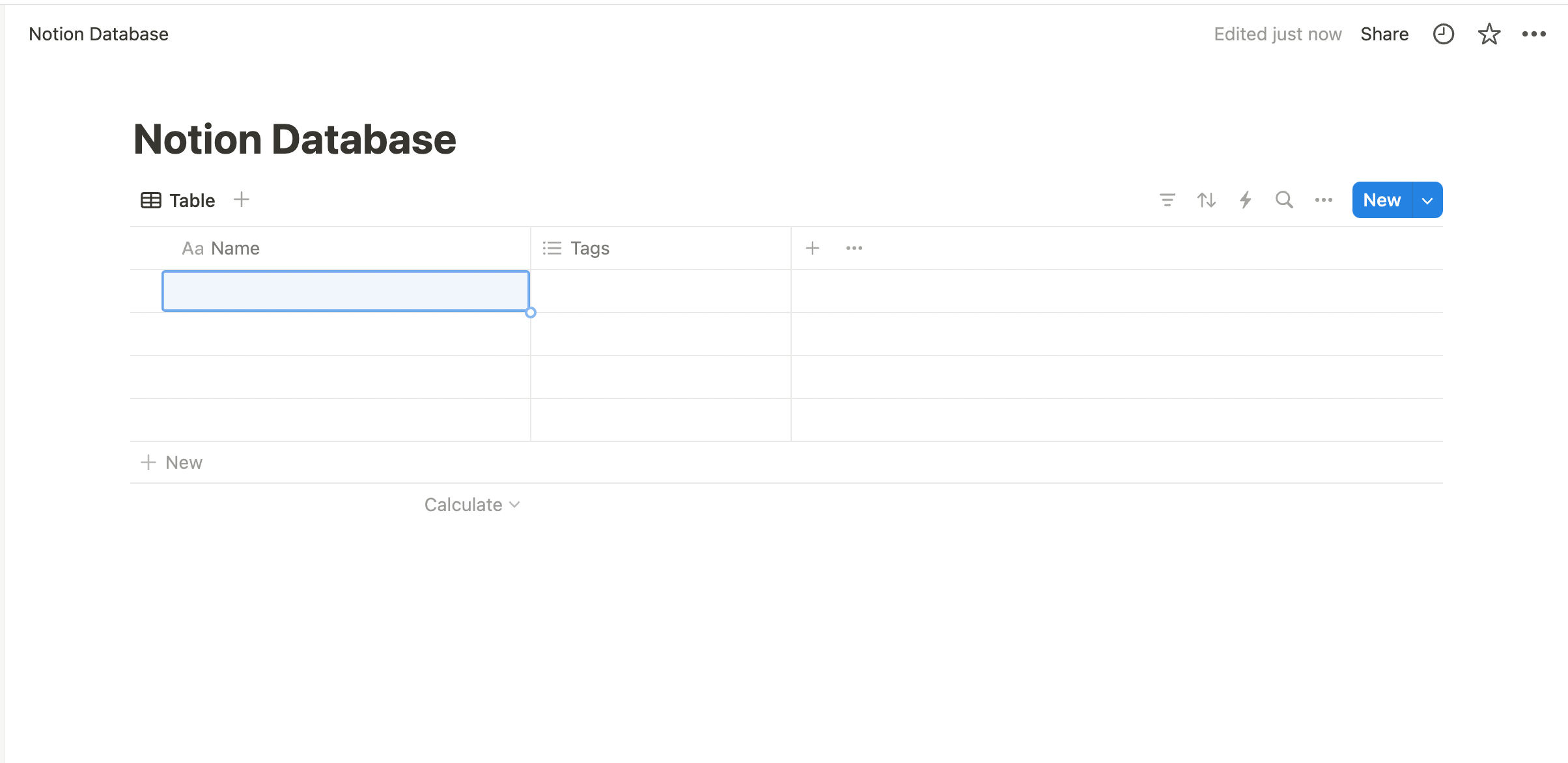 How to Create a Database in Notion