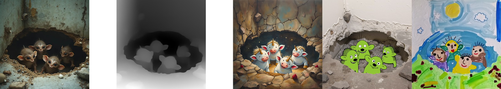 Retexturing con Flux1 Depth