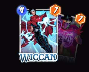 Wiccan — On Reveal: If you've spent all your Energy this game, +2 Max Energy.