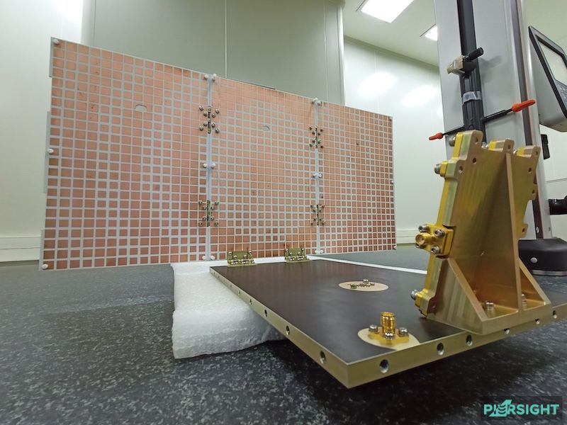 Reflectarray Antenna and Feed of Varuna with Antenna Deployed