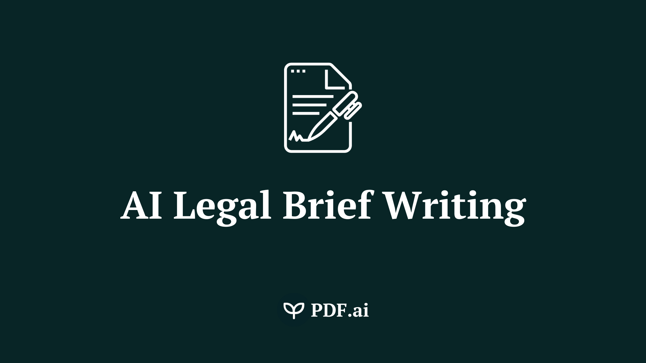 All You Need To Know About AI Legal Brief Writing