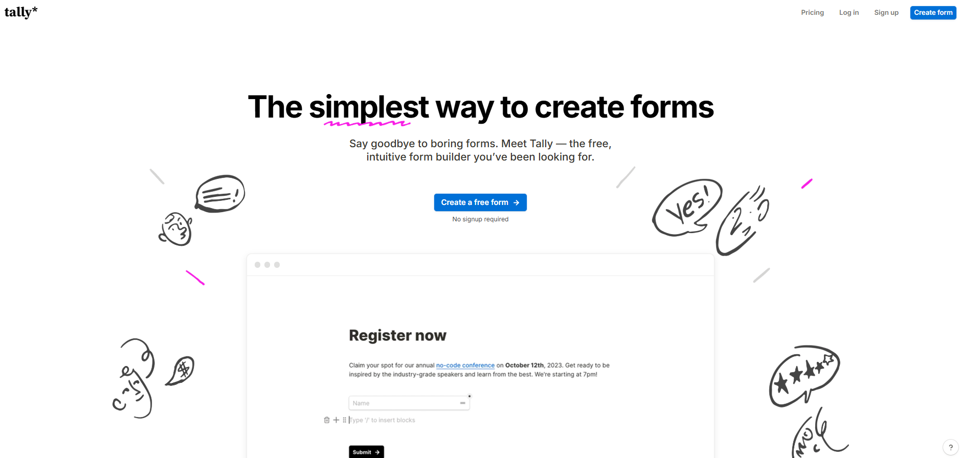 Tally Forms